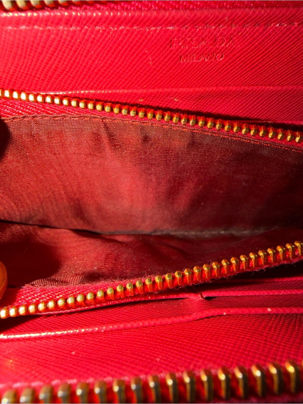 Authentic Prada Saffiano Leather Zip Around Wallet - Peonia Pink - Picture 4 of 4